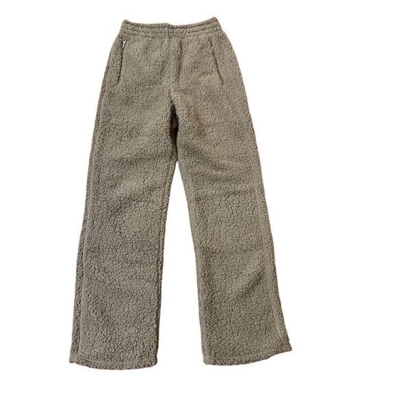 SKIMS Teddy Track Pants Sherpa in Desert Light Brown Tan Size  Medium NEW - Picture 1 of 5